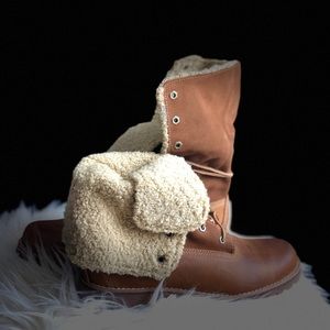 Brown Leather Timberland Boot